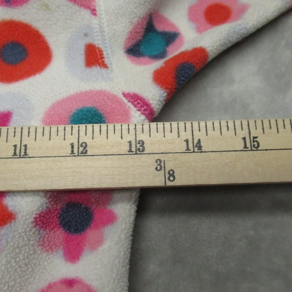 Patagonia Jacket Toddler 3T‎ White Pink Baby Synchilla Fleece Geometric Full Zip